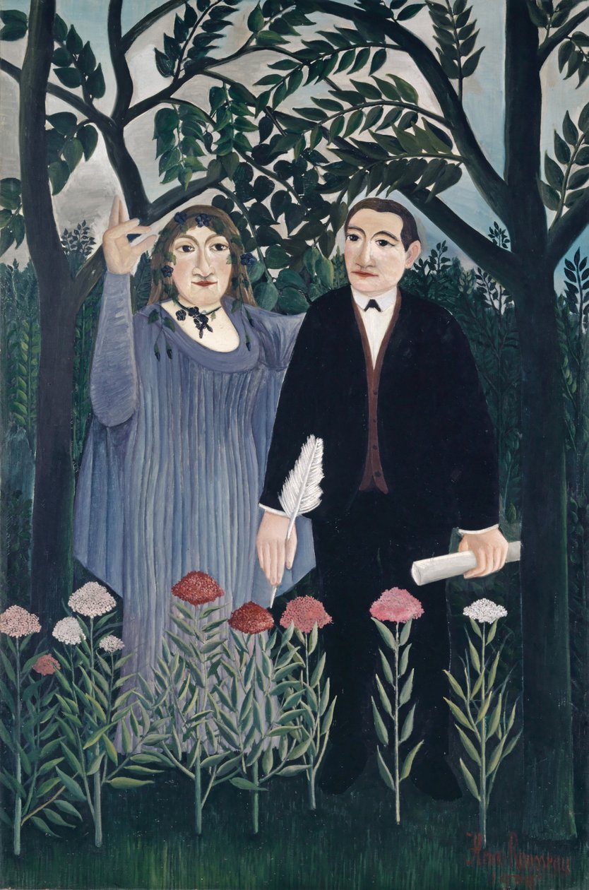 Şaire İlham Veren İlham Perisi, 1909 by Henri J.F. Rousseau