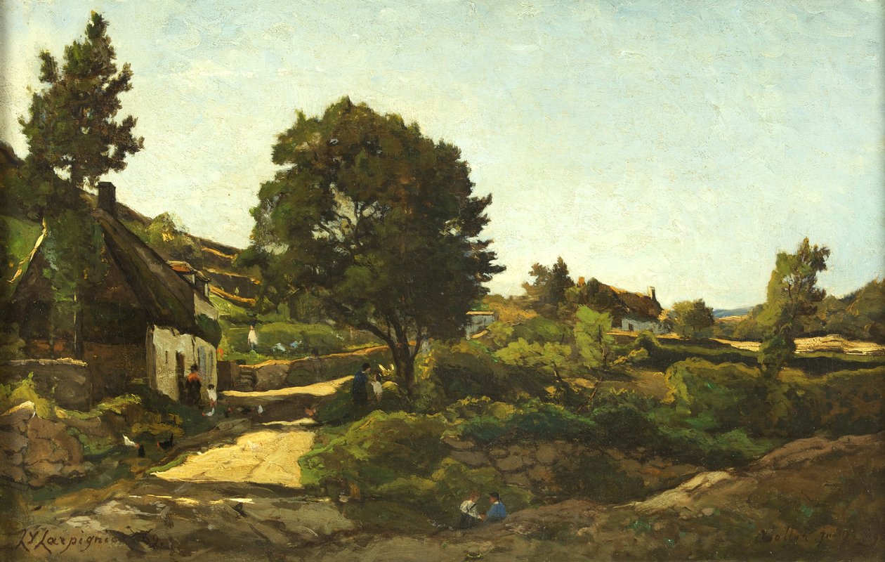 Avallon by Henri Joseph Harpignies