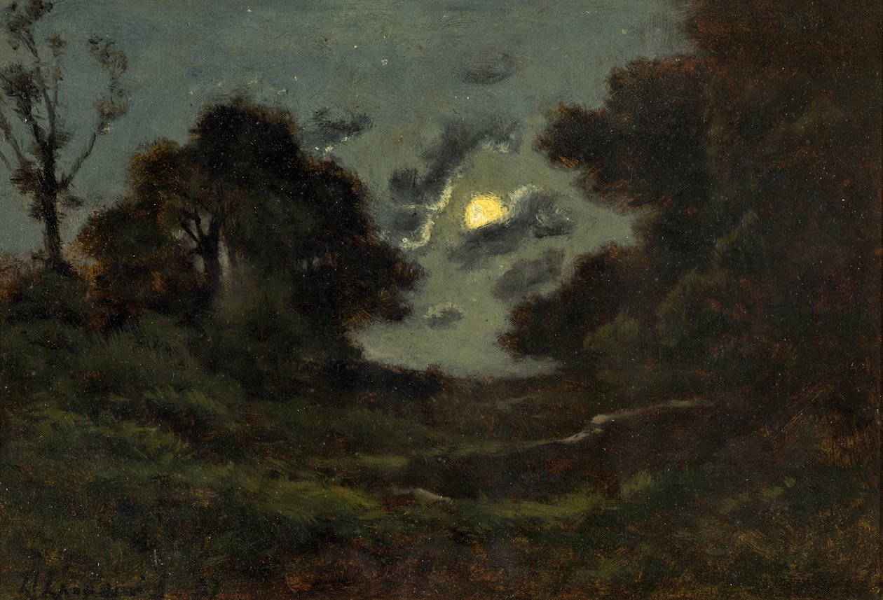 Ay ışığı, 1897 by Henri Joseph Harpignies