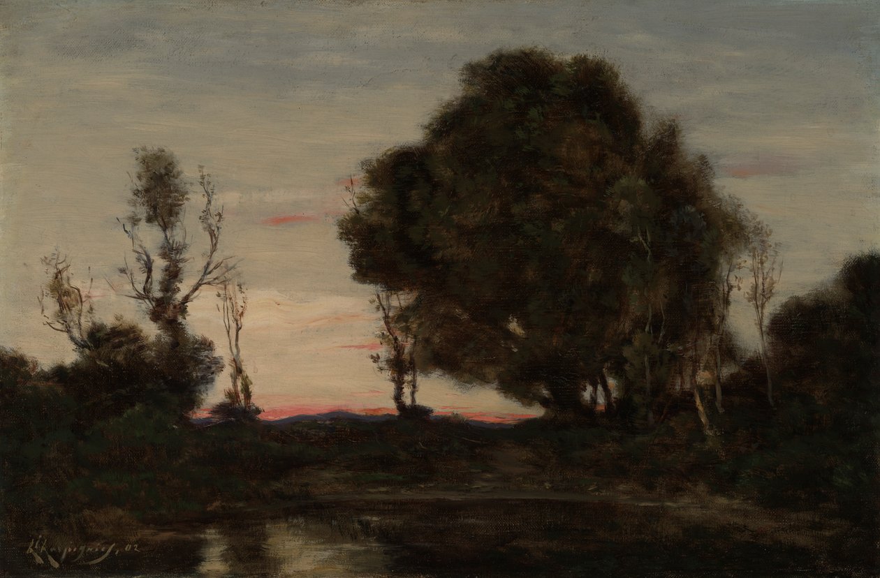 Alacakaranlıkta Manzara by Henri Joseph Harpignies