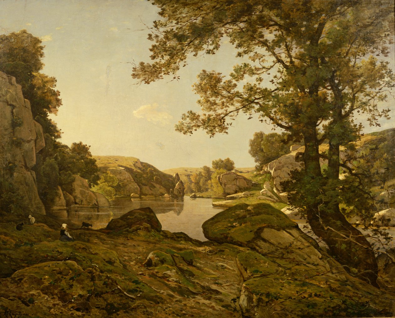 Kurt Sıçrayışı by Henri Joseph Harpignies