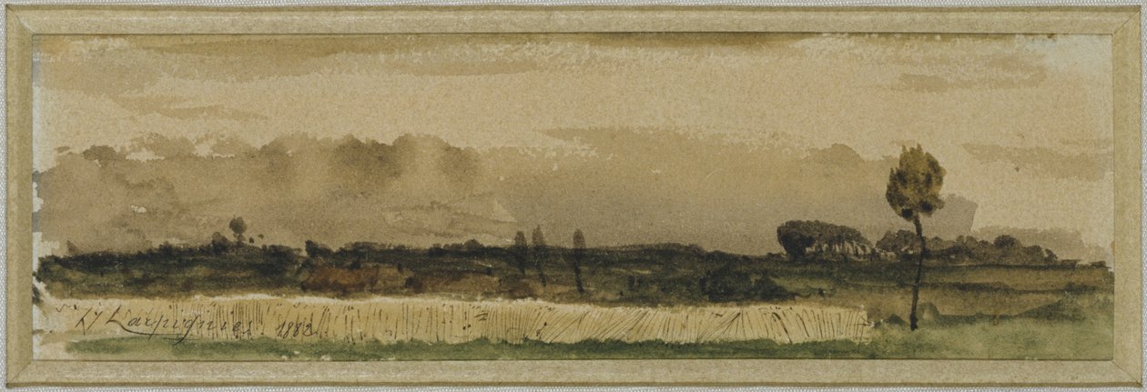 ಸ್ಪಿಂಡ್ಲಿ ಟ್ರೀ ಟರ್ಕ್ by Henri Joseph Harpignies