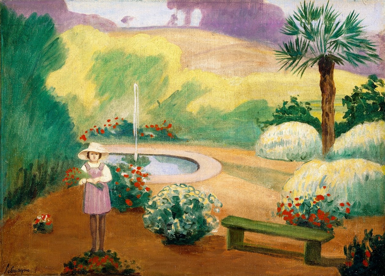 Çeşmenin Yanında Genç Kız, by Henri Lebasque