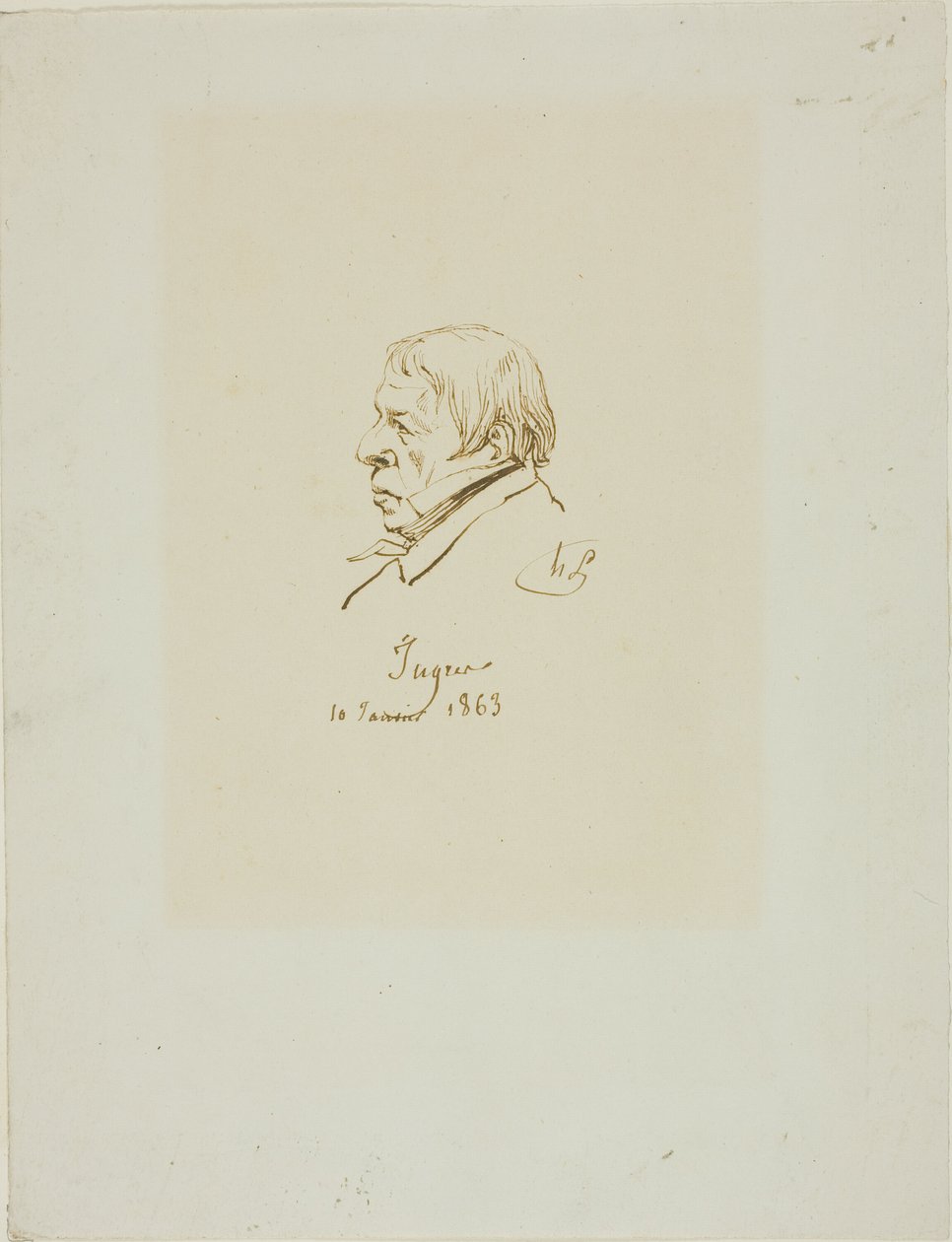 Jean Auguste Dominique Ingres by Henri Lehmann