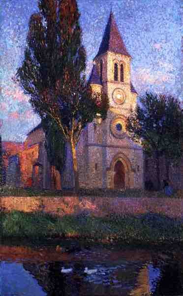 Kilise (tuval üzerine yağlı boya) by Henri Martin