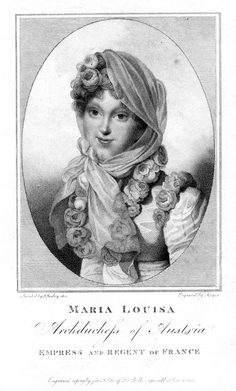 Maria Louisa, Avusturya arşidüşesi, 1813. by Henri Meyer