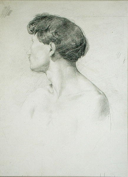 Profildeki Adam by Henri Michel Antoine Chapu
