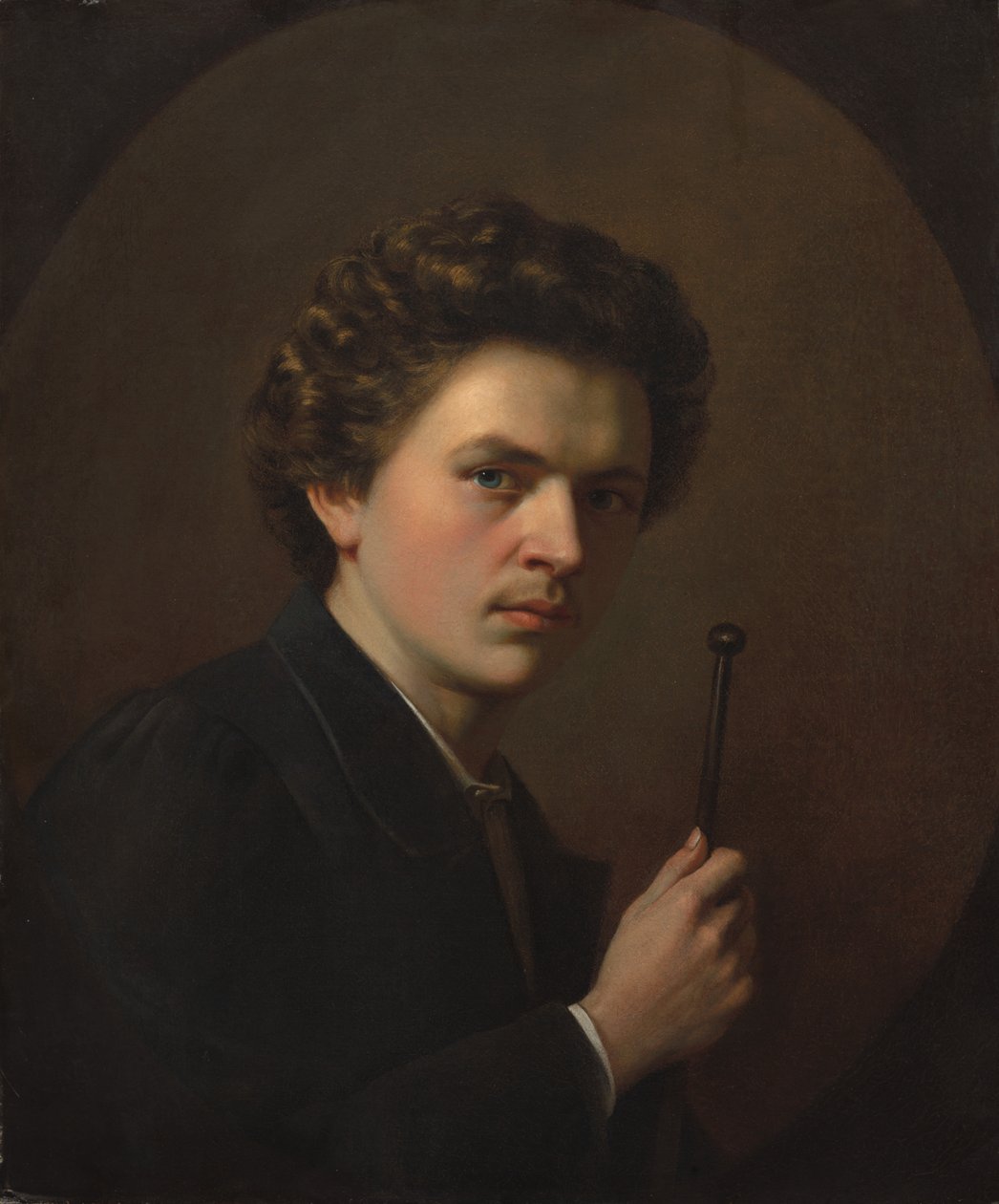 Maulstick ile Otoportre by Henri Regnault