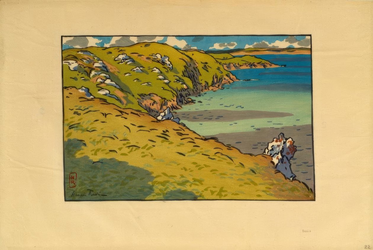 Fresnaye Körfezi (Saint-Cast) by Henri Rivière