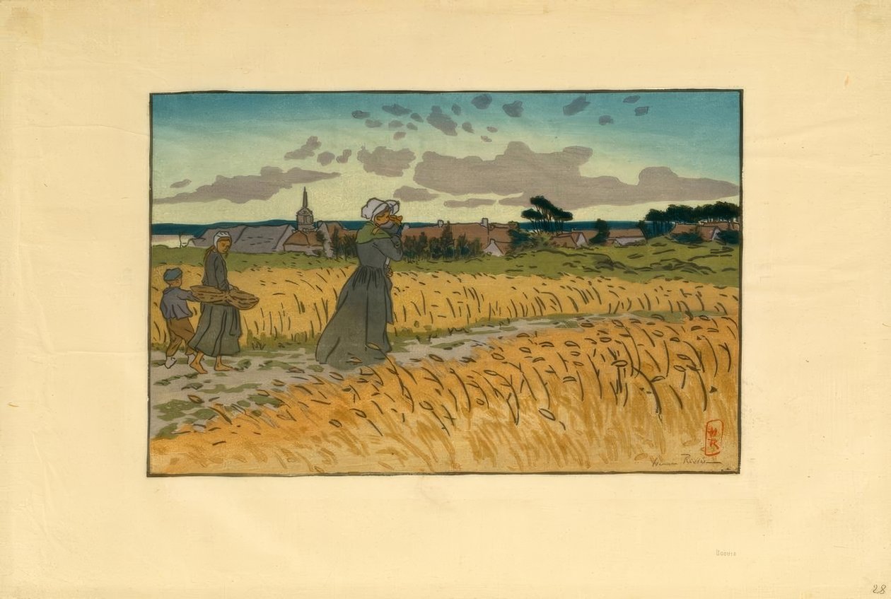 Perros-Guirec köyü by Henri Rivière