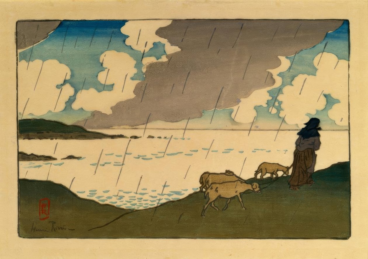 Bir tane (Saint-Briac) by Henri Rivière