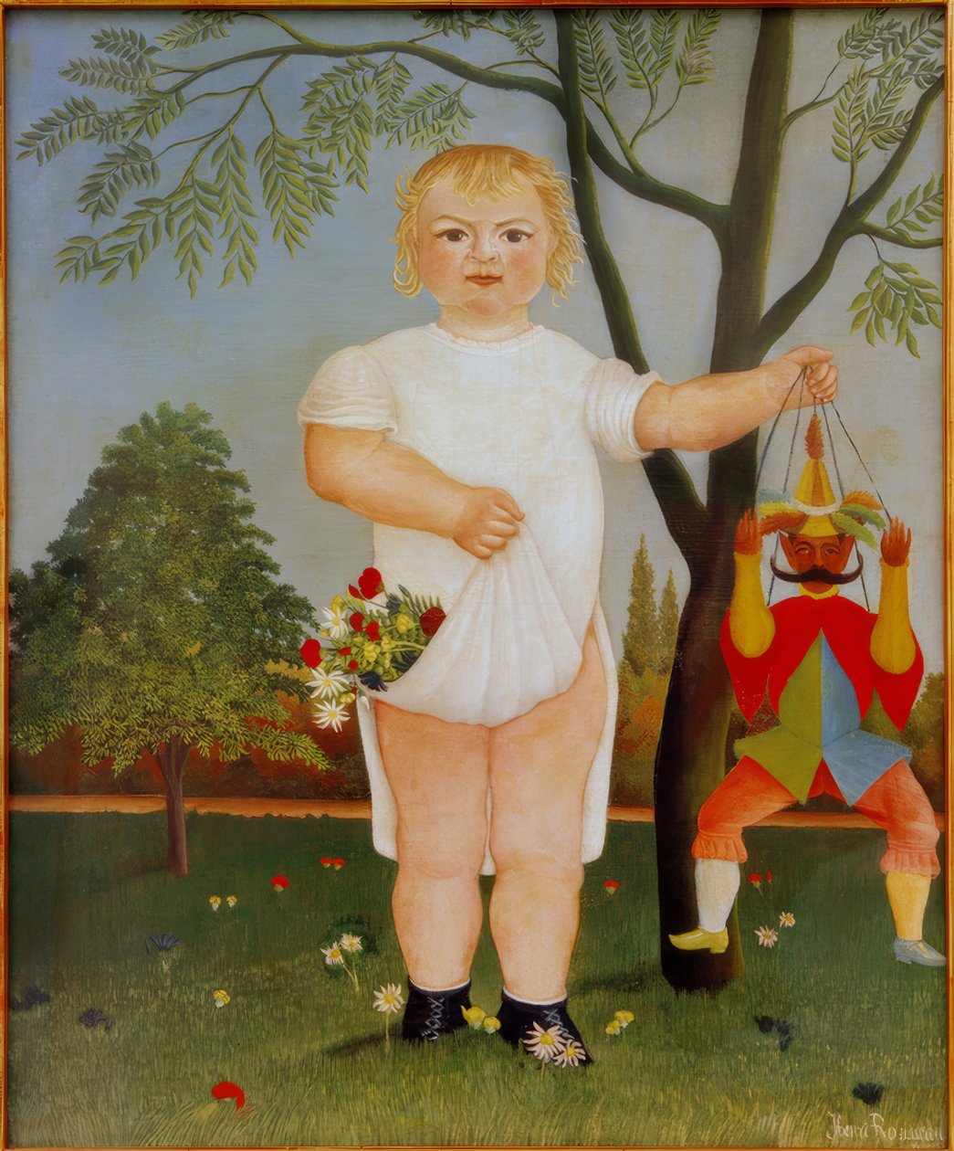 Bebeği kutlamak için by Henri Rousseau