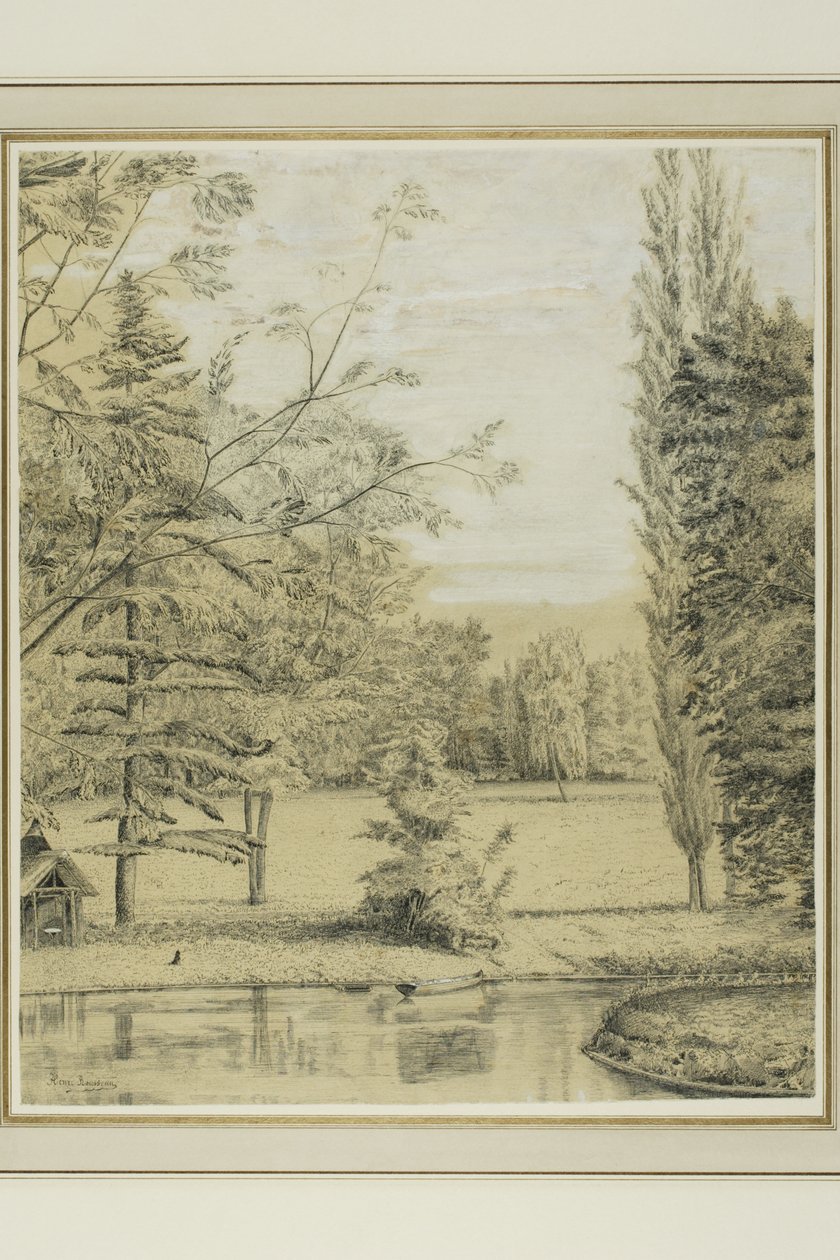 Nehir ve Park Manzarası by Henri Rousseau