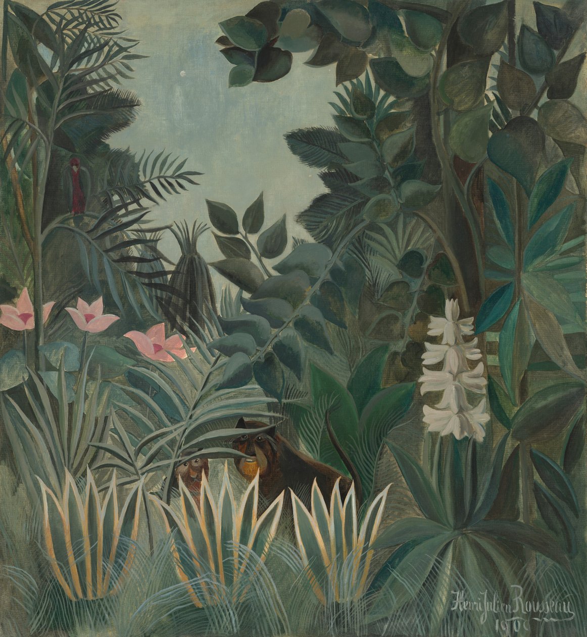 Ekvator Ormanı, 1909. by Henri Rousseau