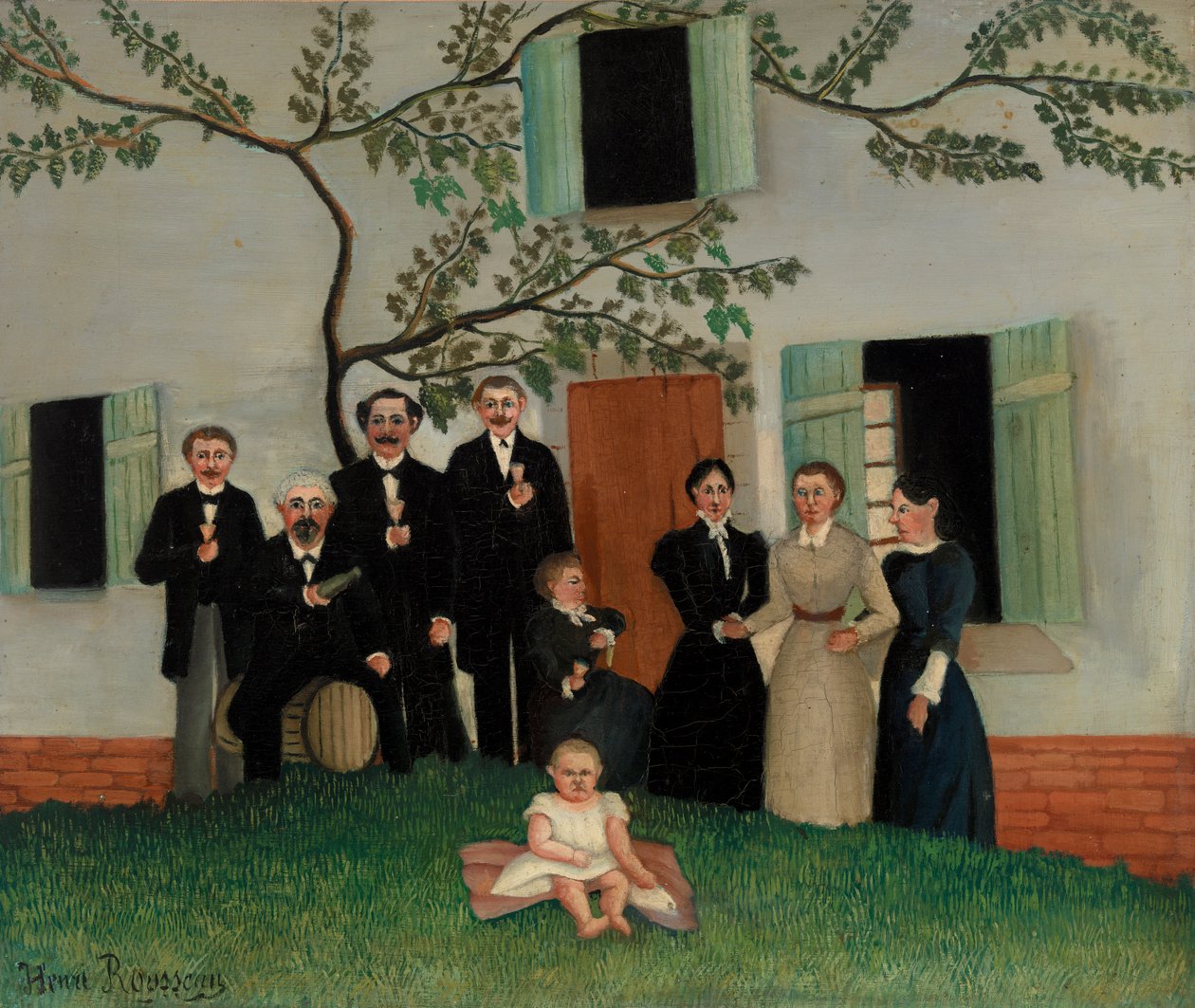 Aile (La Famille) by Henri Rousseau