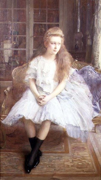 Genç Bir Kızın Portresi by Henri Royer