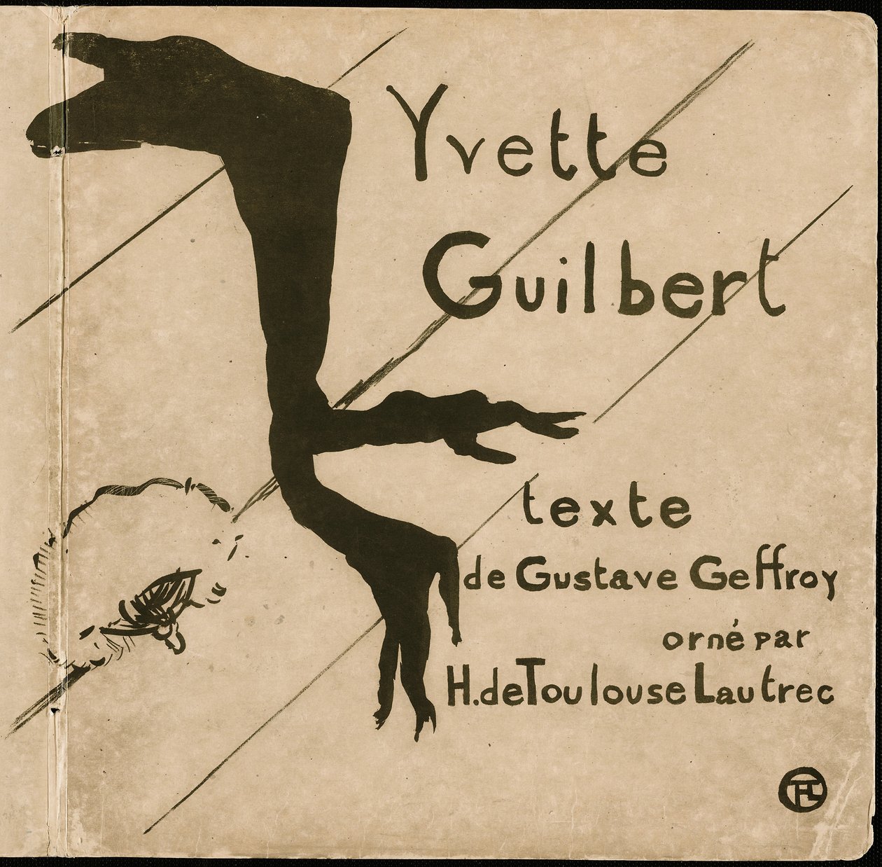 Yvette Guilbert için Albüm Kapağı by Henri de Toulouse Lautrec
