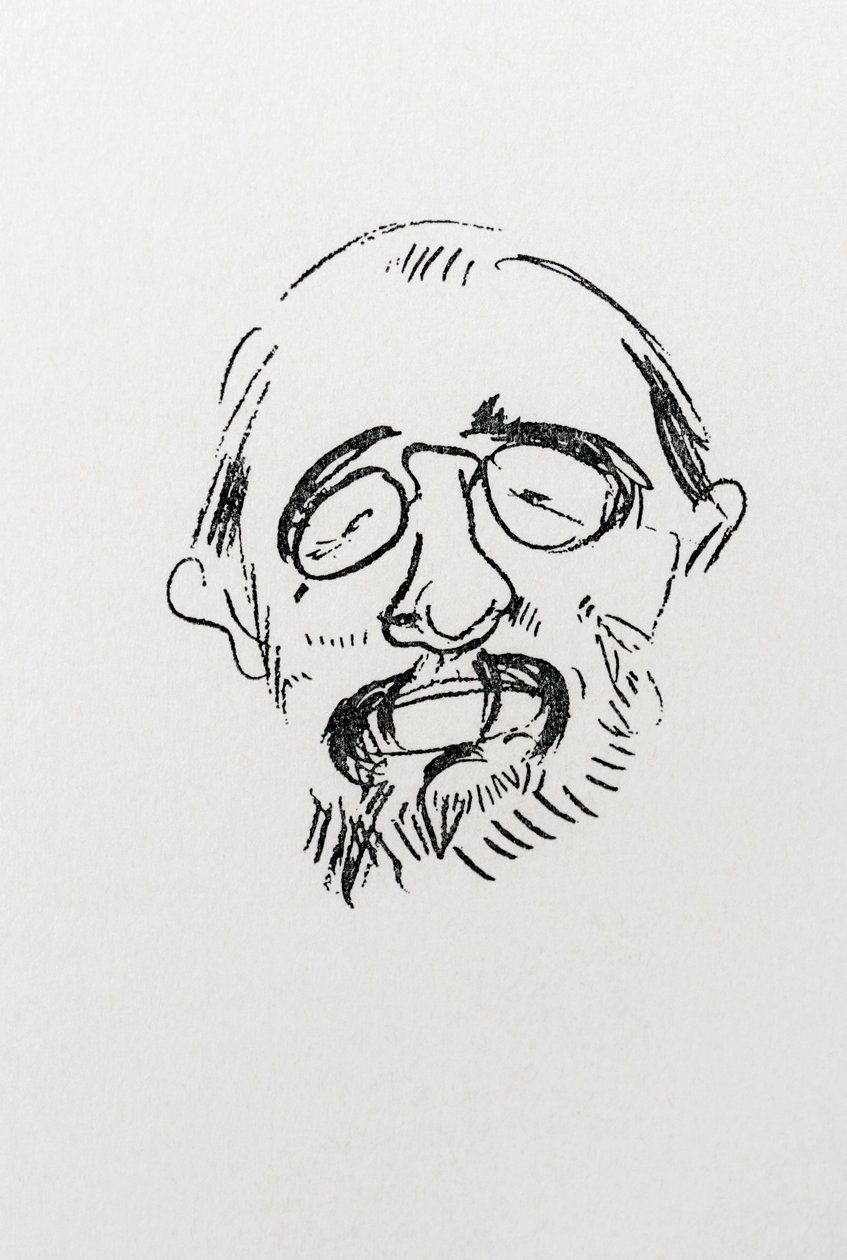 Henri Toulouse-Lautrec. Kendi portresi. by Henri de Toulouse Lautrec