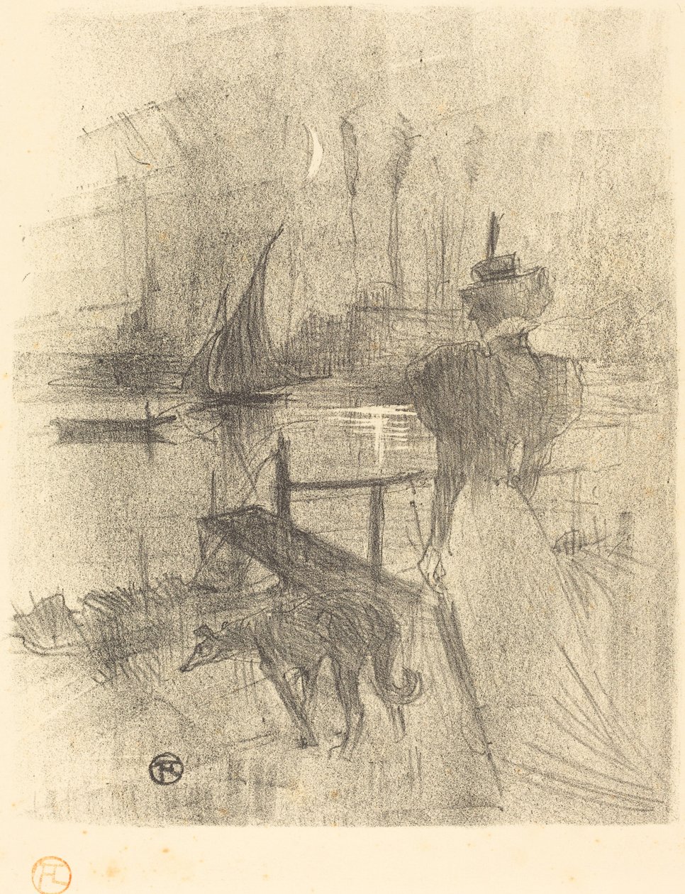 Adieu, 1895. by Henri de Toulouse Lautrec