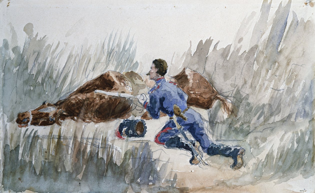 Süvari Manevrası, c.1881 by Henri de Toulouse Lautrec