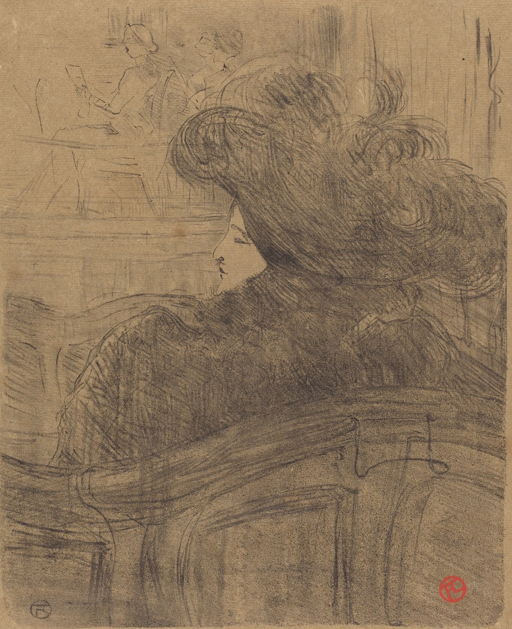 Cleo de Merode, 1896. by Henri de Toulouse Lautrec