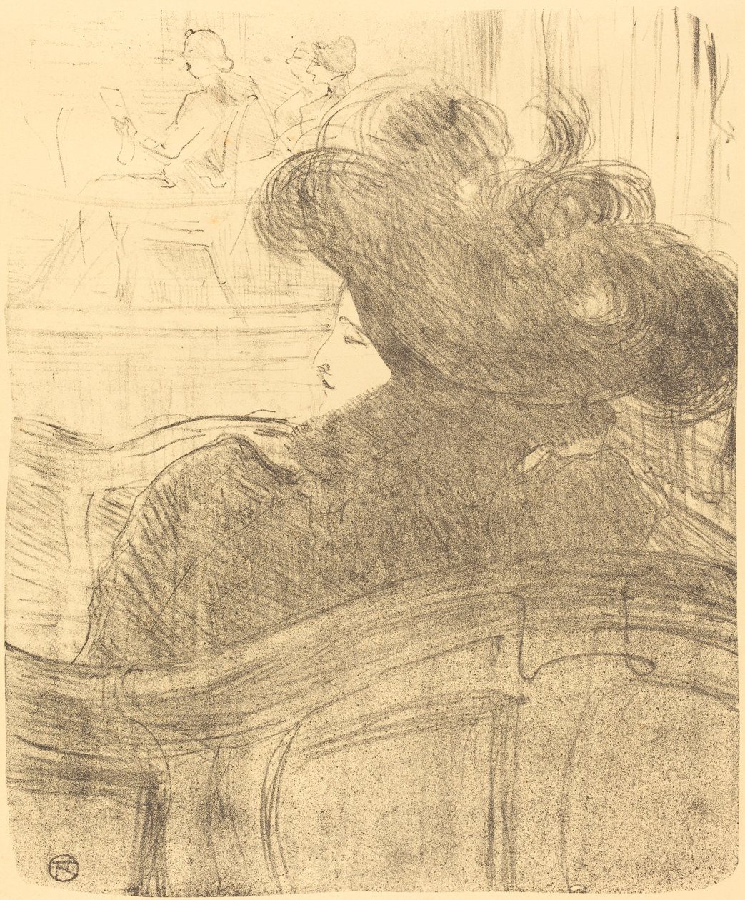Cleo de Merode, 1896. by Henri de Toulouse Lautrec