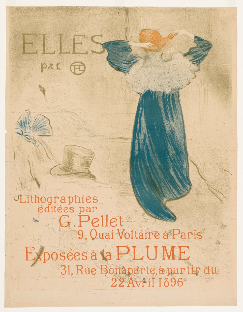 Elles: Frontispiece, 1896. by Henri de Toulouse Lautrec