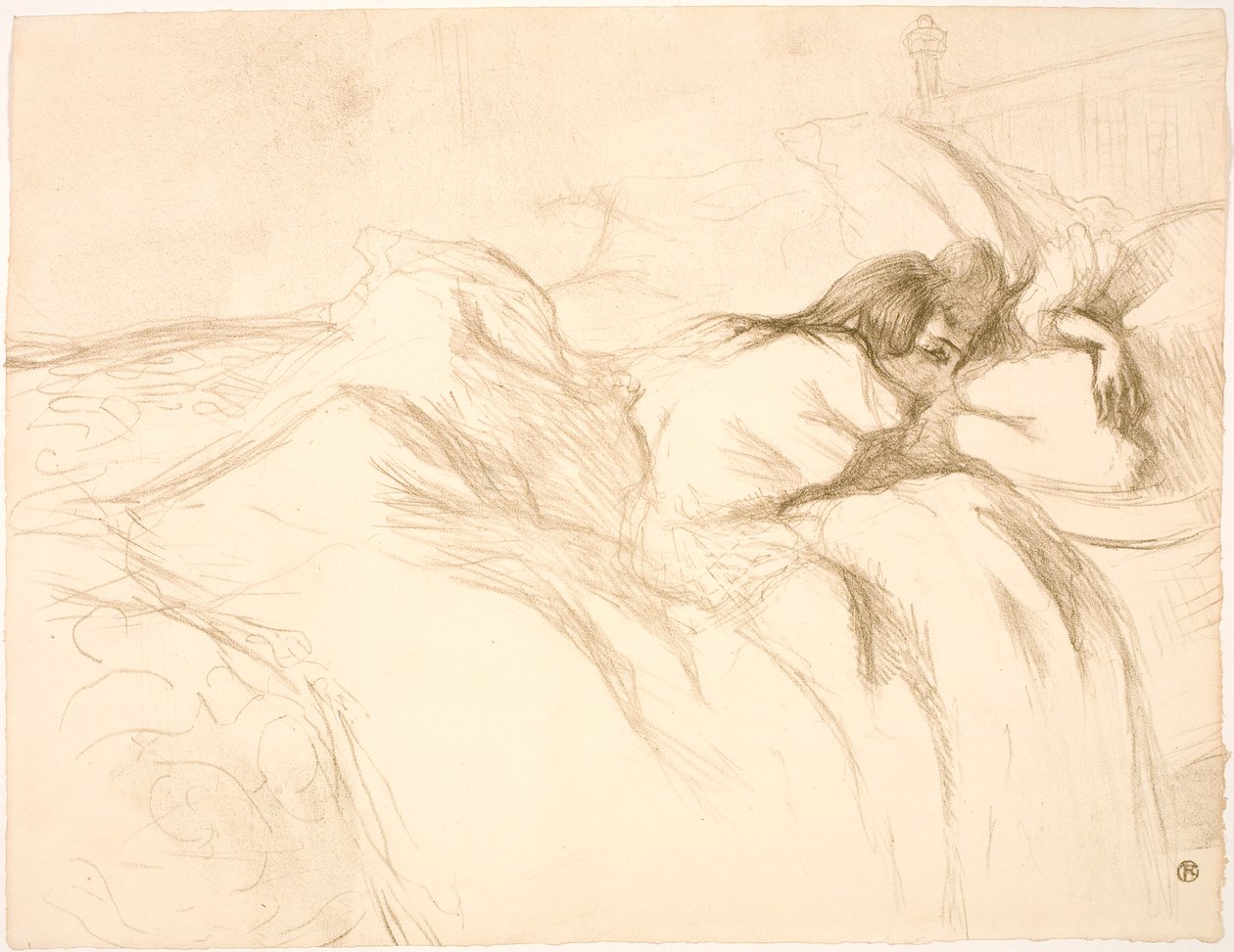 Yalancı Kadın, Çalar Saat by Henri de Toulouse Lautrec