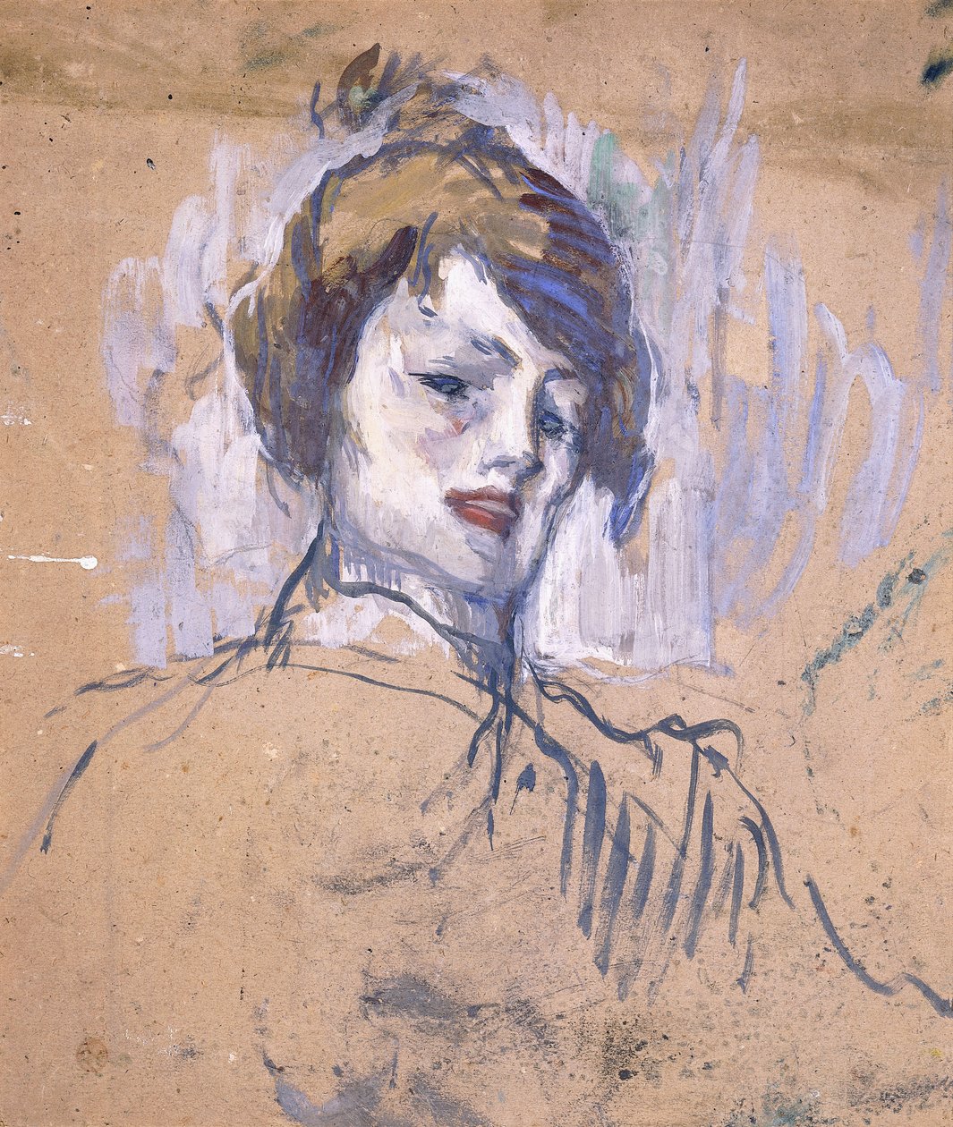 Bir Kadının Başı, 1896 by Henri de Toulouse Lautrec