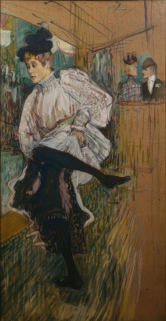 Jane Avril dansı by Henri de Toulouse Lautrec