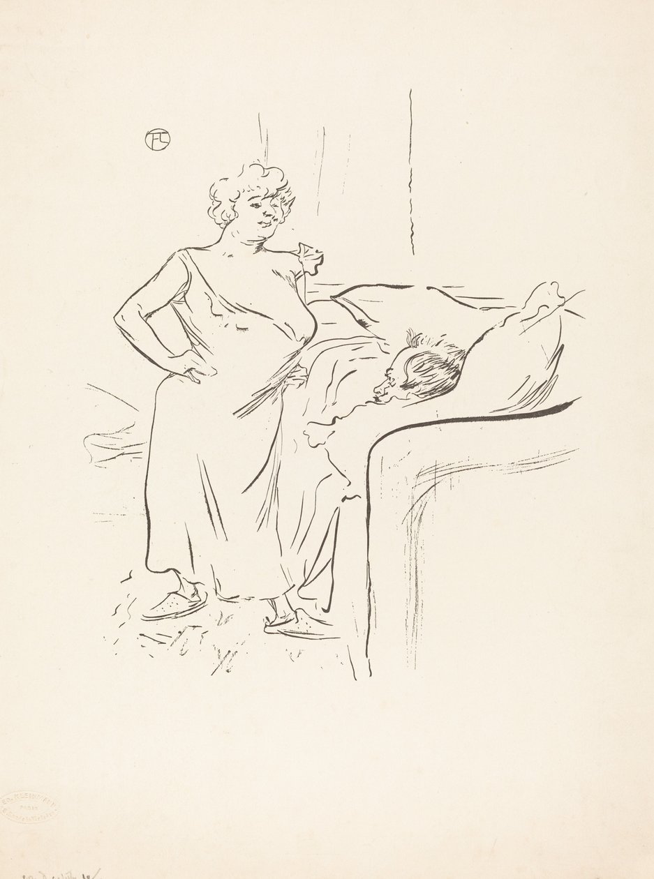 Erkek ve kadın. by Henri de Toulouse Lautrec