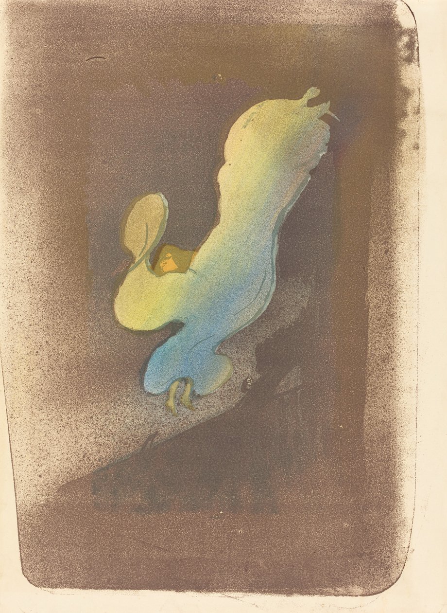 Bayan Loie Fuller, 1893. by Henri de Toulouse Lautrec