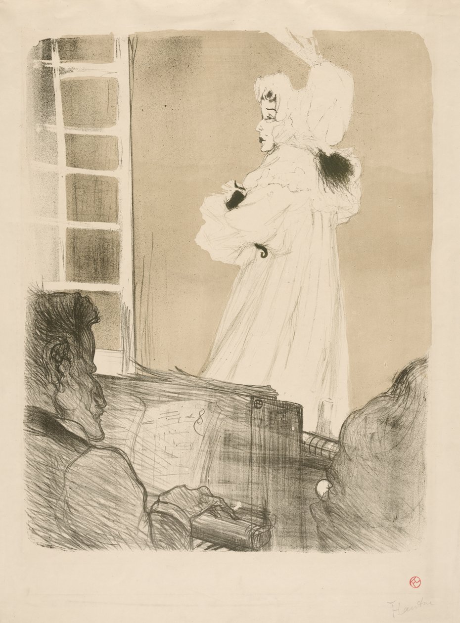 Bayan May Belfort, 1895. by Henri de Toulouse Lautrec