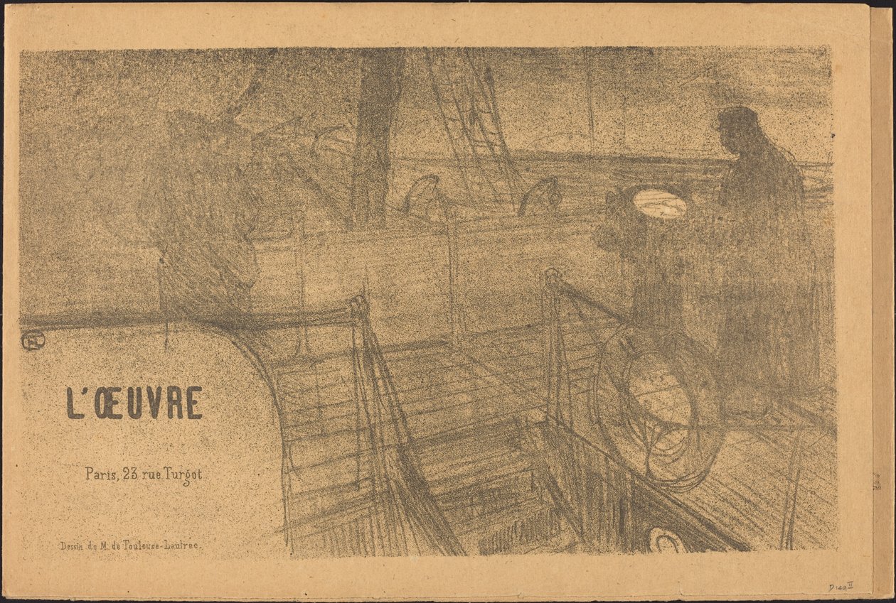 Eserin İzahname Programı, 1895. by Henri de Toulouse Lautrec