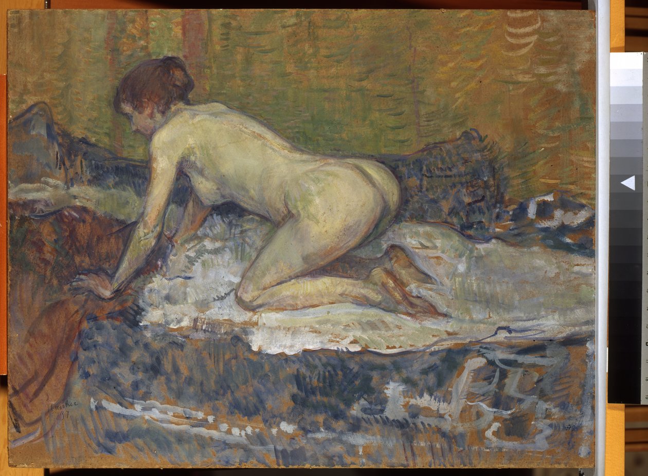 Kızıl Saçlı Çıplak Çömelme, 1897 by Henri de Toulouse Lautrec