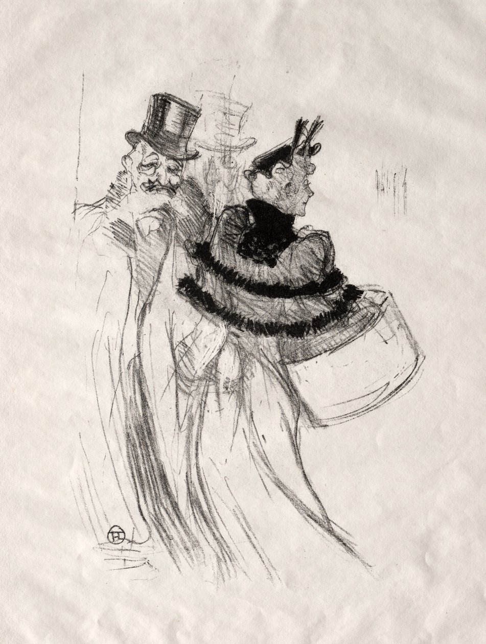 Yaşlı Beyler, 1894. by Henri de Toulouse Lautrec