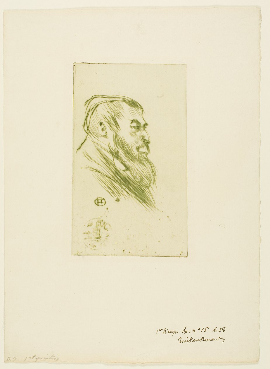 Tristan Bernard by Henri de Toulouse Lautrec