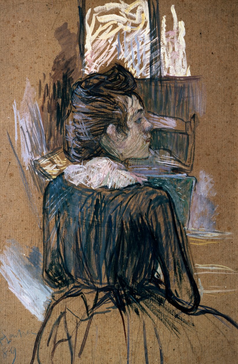 Penceredeki Kadın, 1889. by Henri de Toulouse Lautrec