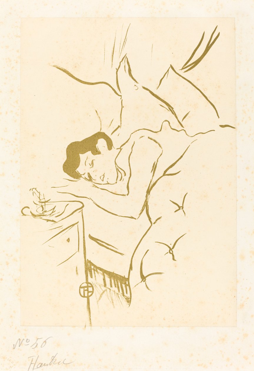 Ağzın Ta bouche, 1893. by Henri de Toulouse Lautrec