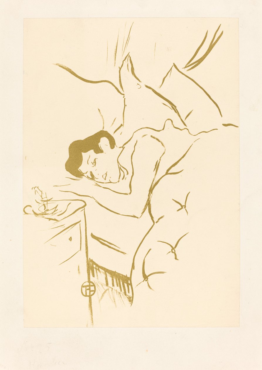 Ağzın Ta bouche, 1893. by Henri de Toulouse Lautrec