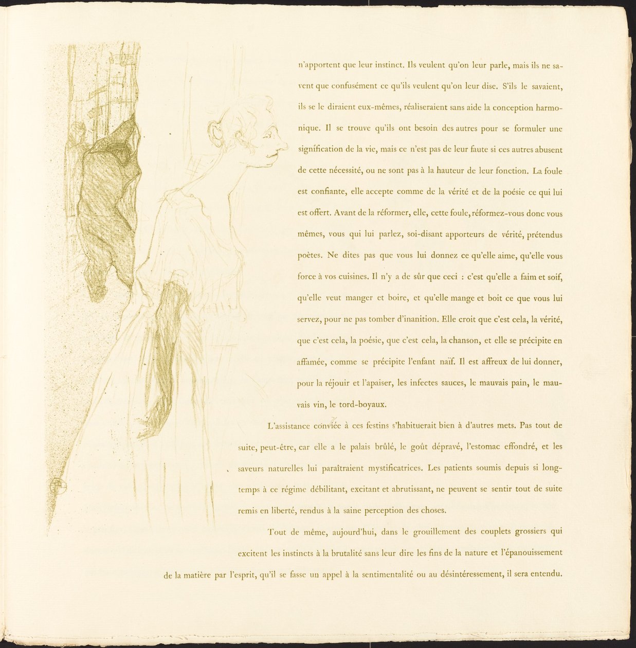 Yvette Guilbert by Henri de Toulouse Lautrec
