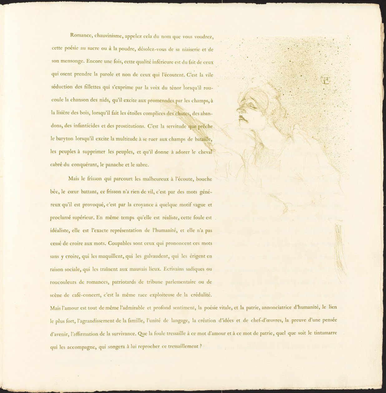 Yvette Guilbert by Henri de Toulouse Lautrec
