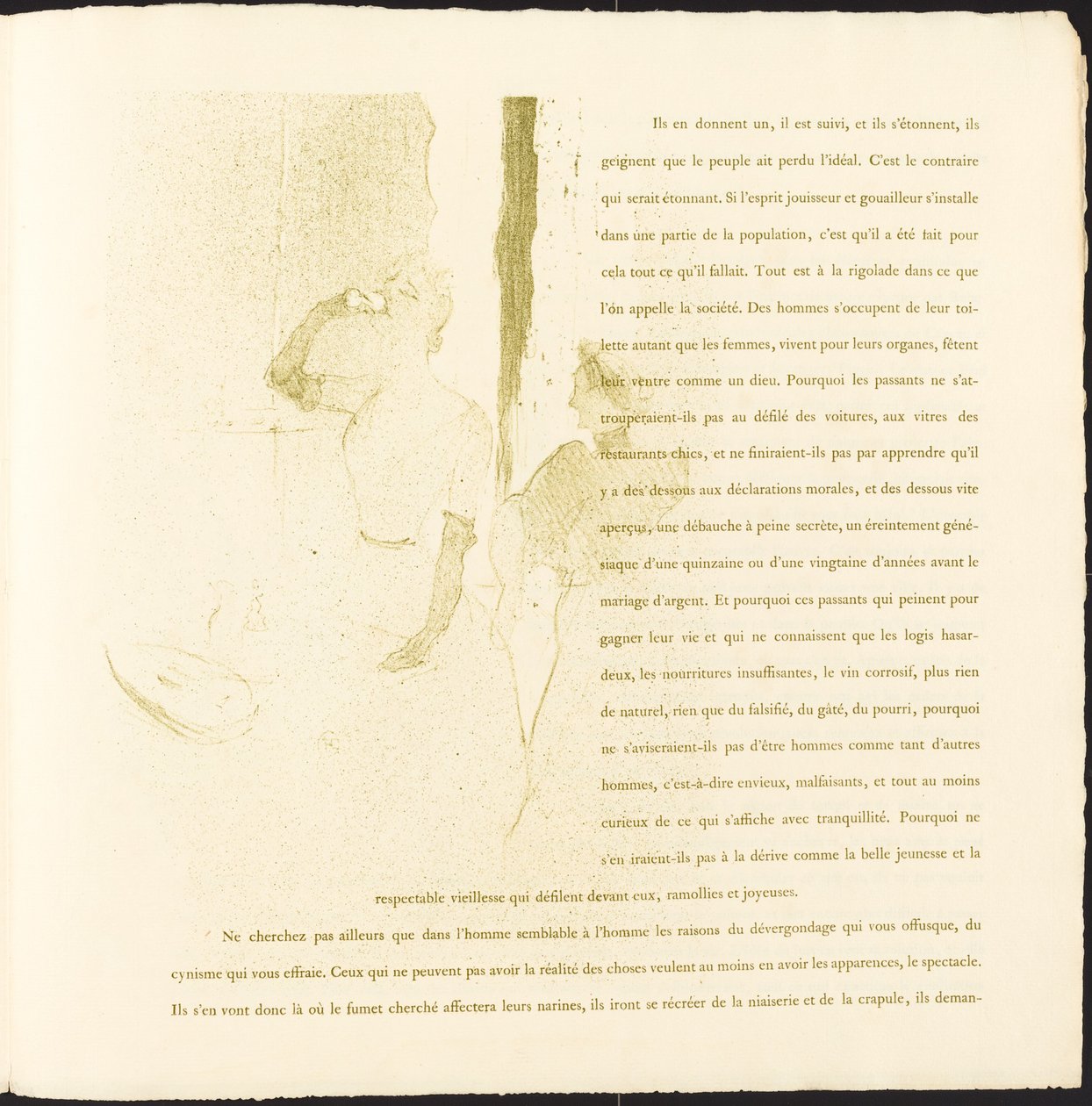Yvette Guilbert, 1894. by Henri de Toulouse Lautrec