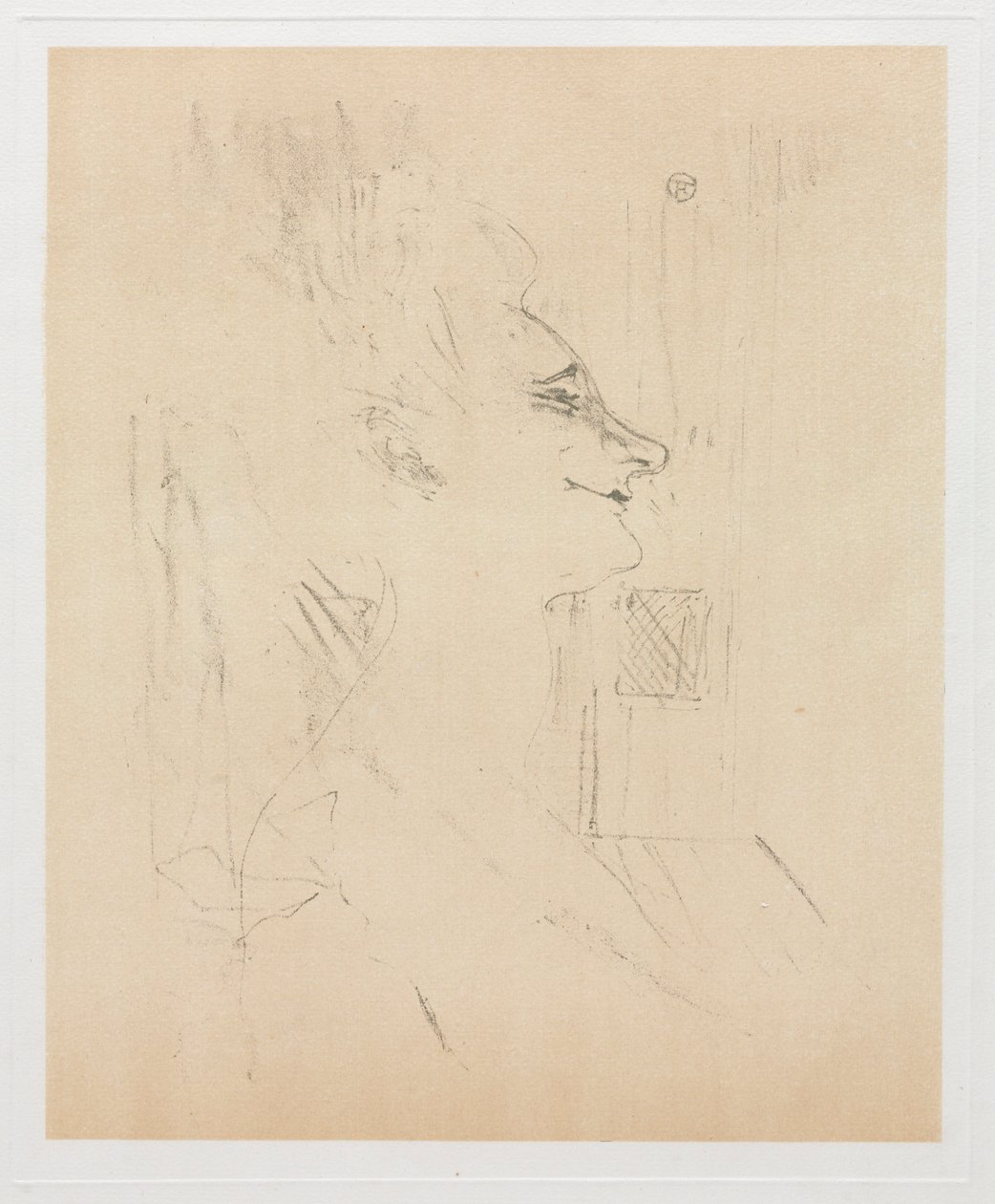 Yvette Guilbert Sarhoş, 1898. by Henri de Toulouse Lautrec