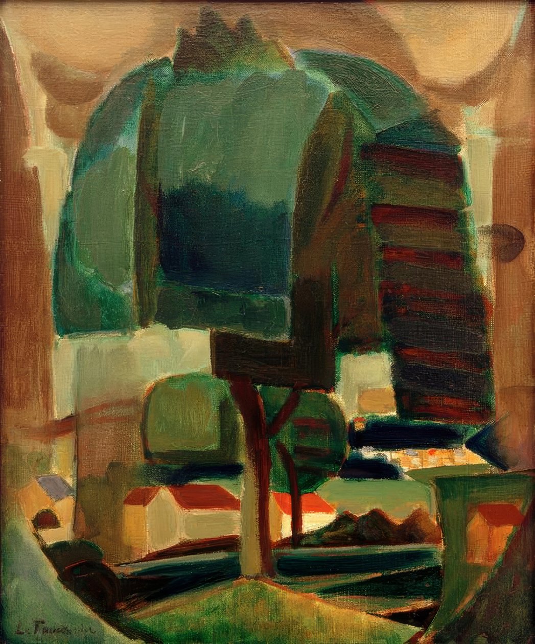 Paysage (manzara) by Henri Victor Gabriel Le Fauconnier