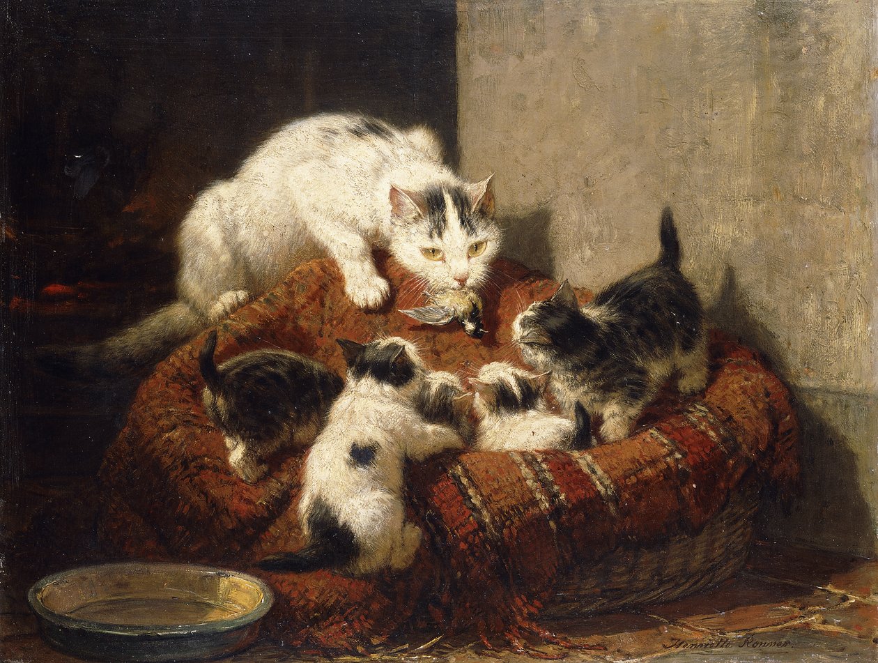 Tüylü Hediye, by Henriëtte Ronner Knip