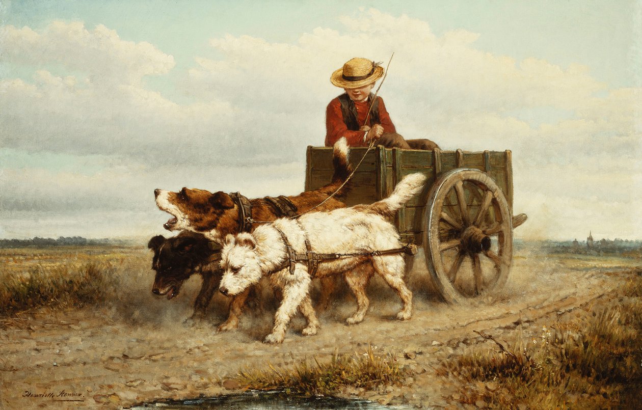 Köpek Arabası, by Henriëtte Ronner Knip