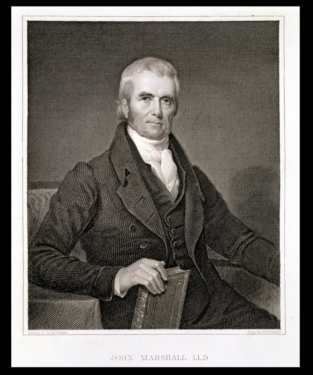 John Marshall (1755-1835), Asher Brown Durand (1796-1886) tarafından oyulmuş by Henry Inman