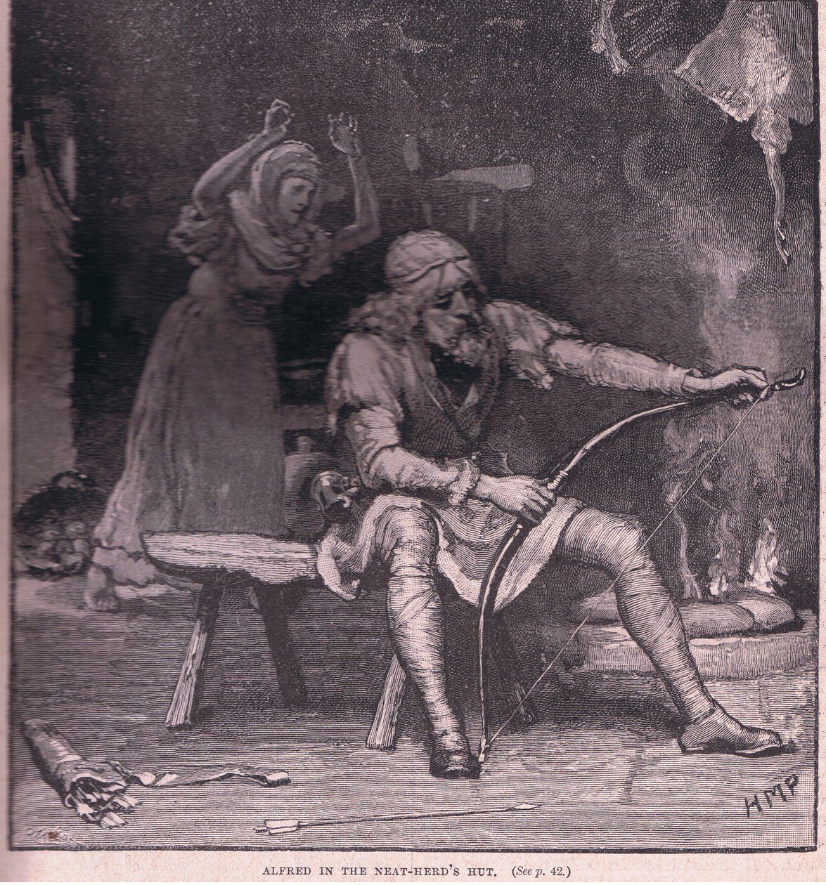 Alfred, temiz sürünün kulübesinde MS 878 by Henry Marriott Paget