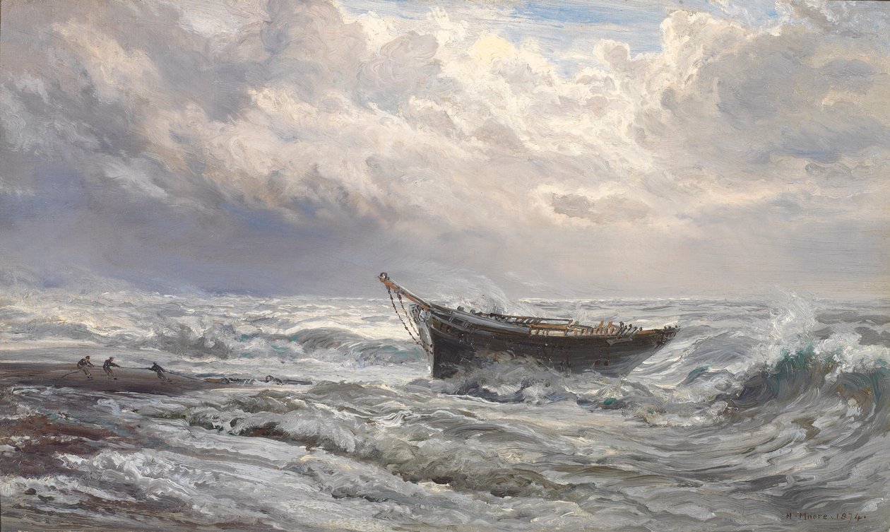 ಸ್ಟಾರ್ಮಿ ಸೀಸ್, 1874 ಟರ್ಕ್ by Henry Moore